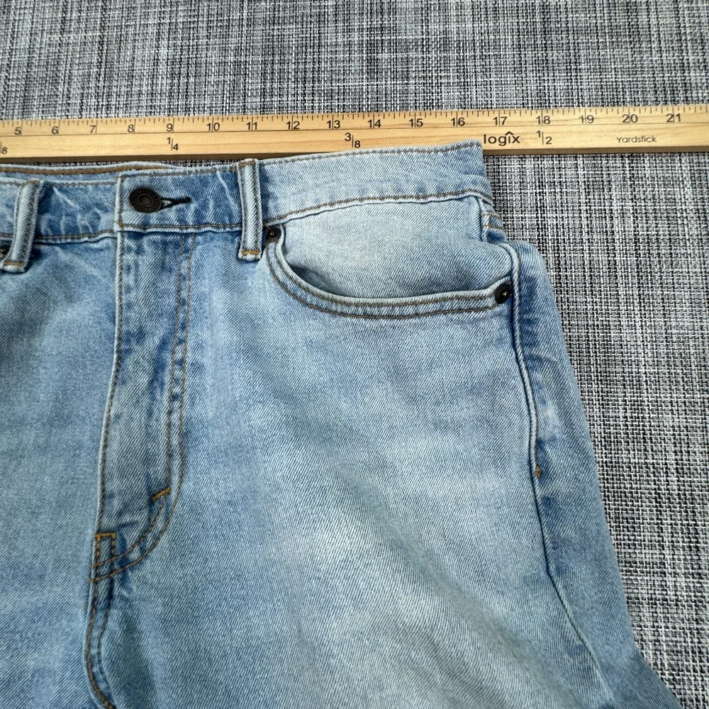 Levi's 505 Men's Jeans 33x34 Regular Fit Straight Leg Light Wash Stretch Denim